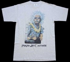 画像2: 00s Playa del Carmen Albert Einsteinアインシュタイン IMAGINATION アート コットンTシャツ オートミール M (2)