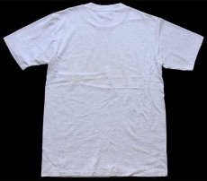 画像3: 90s USA製 HABITAT アラスカン マラミュート ドッグ アート コットンTシャツ 杢ライトグレー L (3)