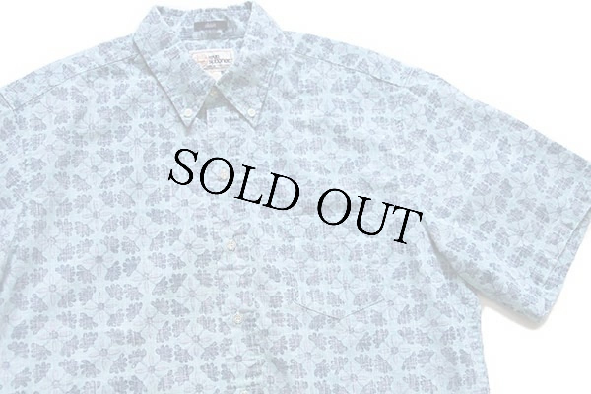 画像3: reyn spoonerレインスプーナー 総柄 三点留め ボタンダウン 裏生地 アロハシャツ M (3)