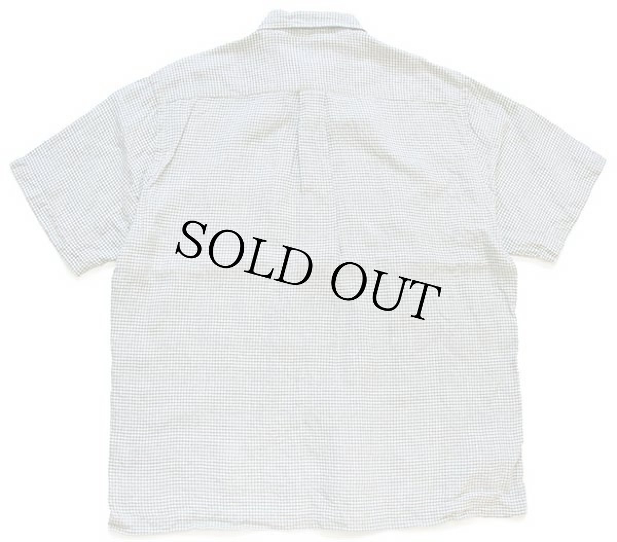 画像2: 00s Brooks Brothersブルックスブラザーズ チェック ボタンダウン 半袖 アイリッシュ リネンシャツ 緑×白 M (2)