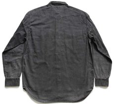 画像2: 90s Levi'sリーバイス ブラックデニム ウエスタンシャツ M★ユーロ (2)