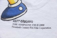 画像5: 90s The Simpsons シンプソンズ NO PROBLEMO BART バート コットンTシャツ 白 M (5)