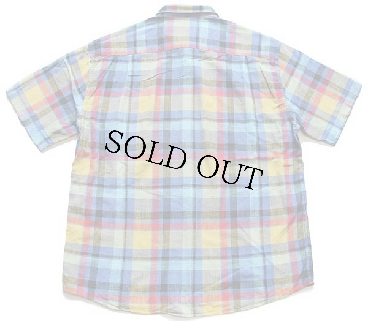 画像2: 90s old Farway チェック 半袖 コットン×リネンシャツ 17 (2)