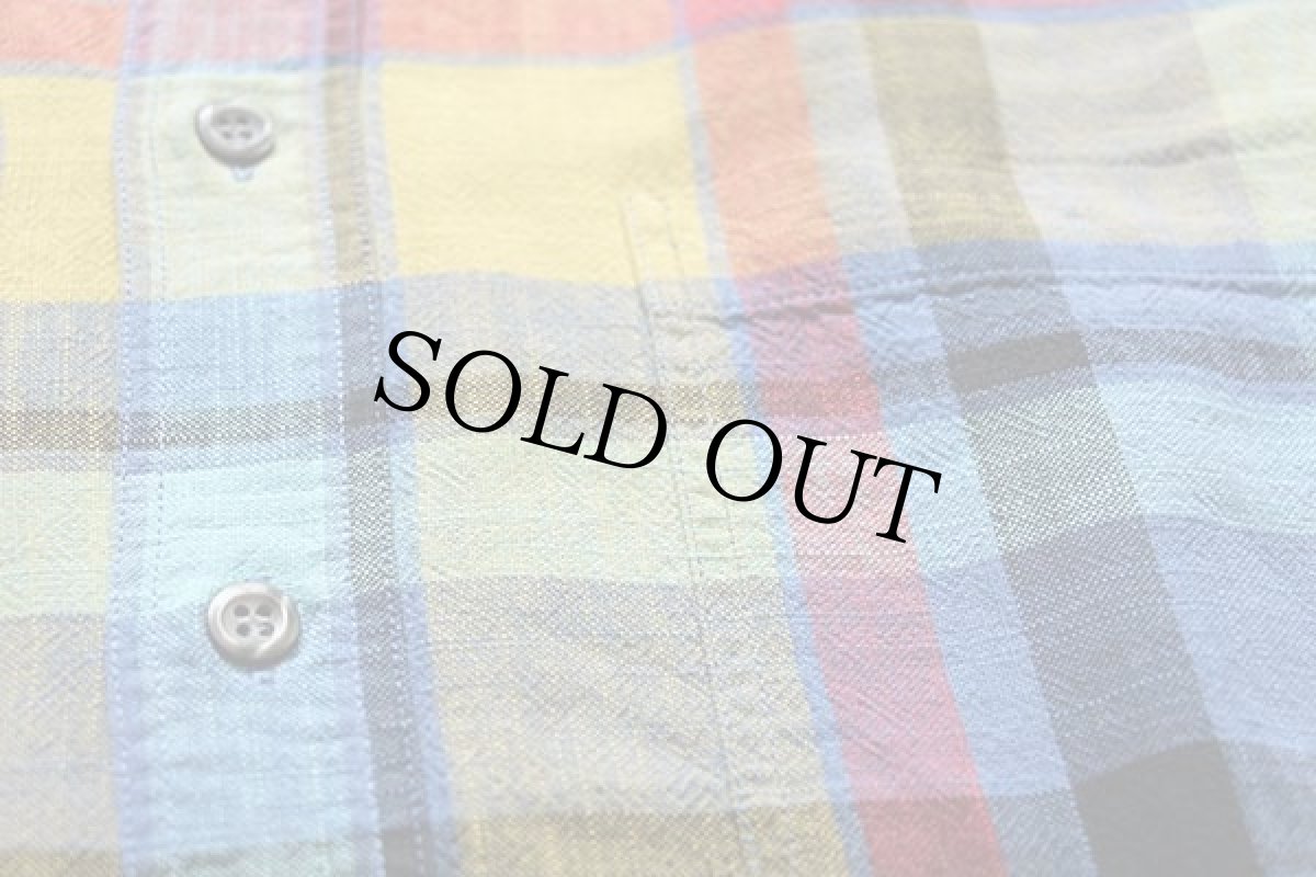 画像5: 90s old Farway チェック 半袖 コットン×リネンシャツ 17 (5)