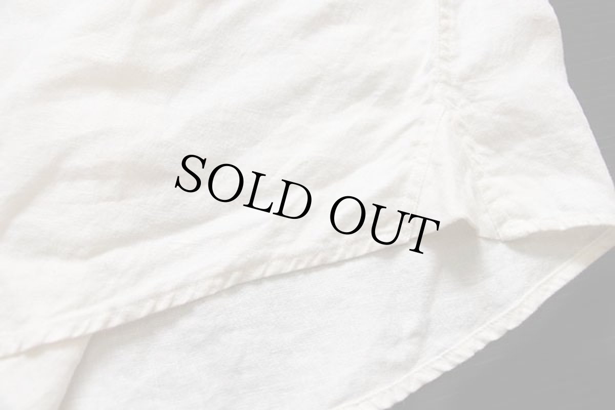 画像5: 90s OSCC OLD SCHOOL CLOTHING CO プルオーバー 半袖 リネンシャツ 生成り XL (5)