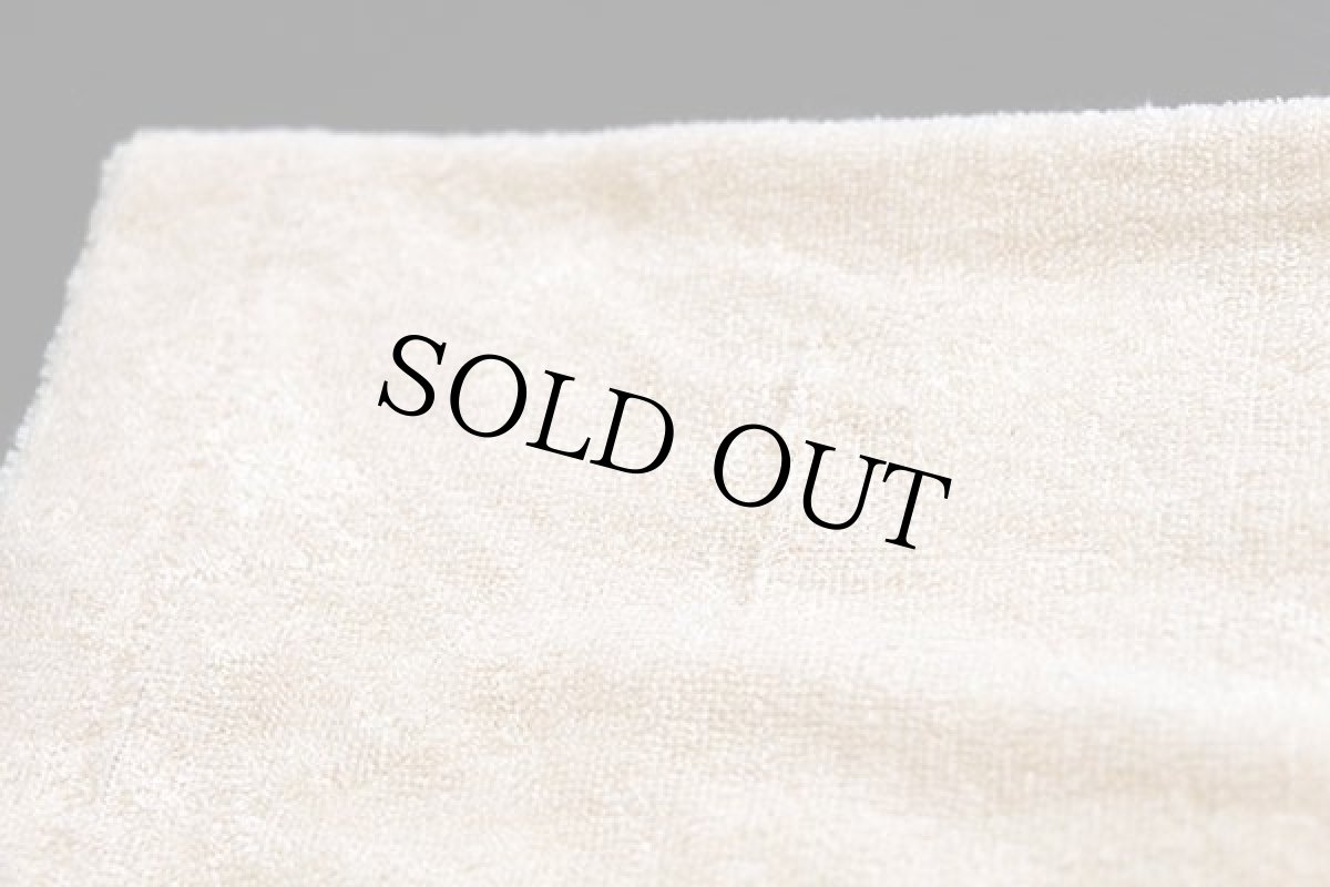 画像6: 70s MONTGOMERY WARD 無地 パイル ポロシャツ 薄茶 L (6)