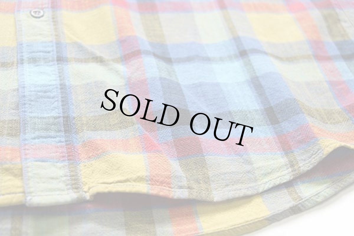 画像6: 90s old Farway チェック 半袖 コットン×リネンシャツ 17 (6)