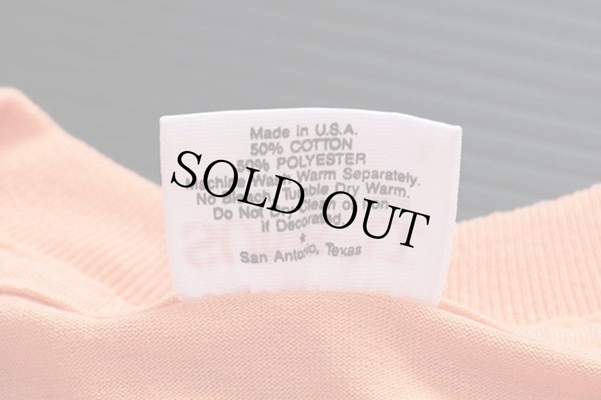 画像6: デッドストック★90s USA製 SUNBELT 無地 Tシャツ サーモンピンク L (6)