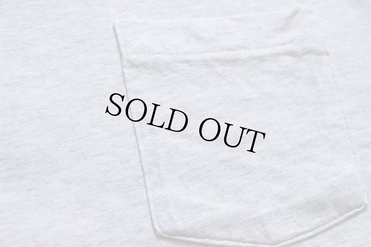 画像5: 90s USA製 FRUIT OF THE LOOM 無地 コットン ポケットTシャツ 杢ライトグレー XL (5)