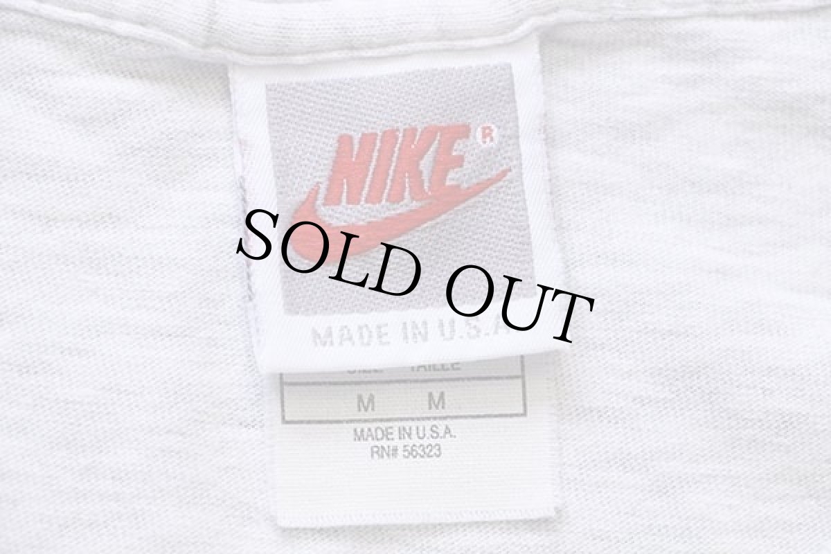 画像4: 90s USA製 NIKEナイキ GIVE the COUCH the DAY off コットンTシャツ 杢ライトグレー M (4)