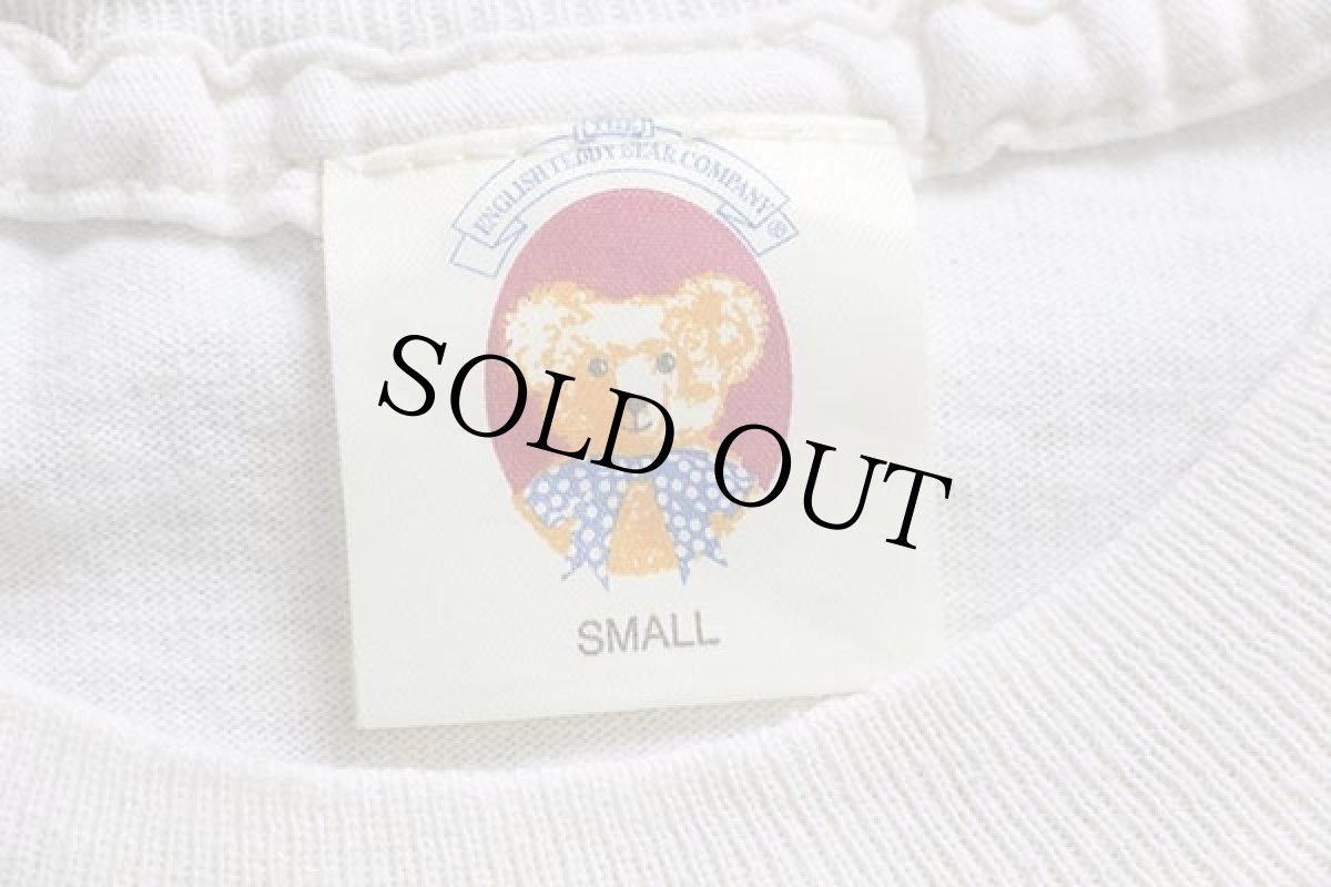 画像5: 90s The English Teddy Bear Company テディベア セーラー 両面プリント コットンTシャツ 生成り S (5)