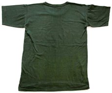 画像3: 80s イタリア軍 無地 コットンTシャツ オリーブ V (3)