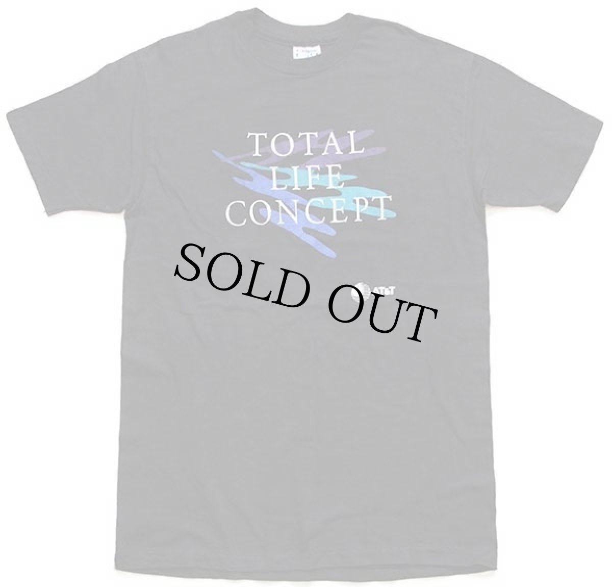 画像2: 80s USA製 Hanes TOTAL LIFE CONCEPT AT&T アート コットンTシャツ 黒 L (2)