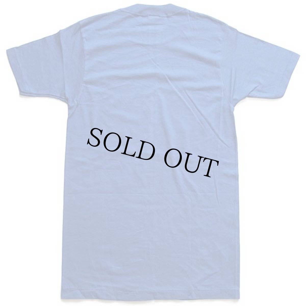 画像3: デッドストック★80s USA製 Wranglerラングラー ロゴ ワンポイント コットンTシャツ 青 M (3)