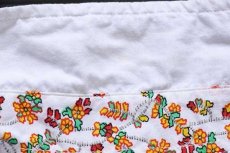 画像6: 90s イタリア製 JESUS ワンポイント 花柄 刺繍 半袖 コットンシャツ 白 XL (6)