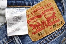 画像6: Levi'sリーバイス 505 ストレッチ デニムパンツ w38 L29★SDP2025 (6)