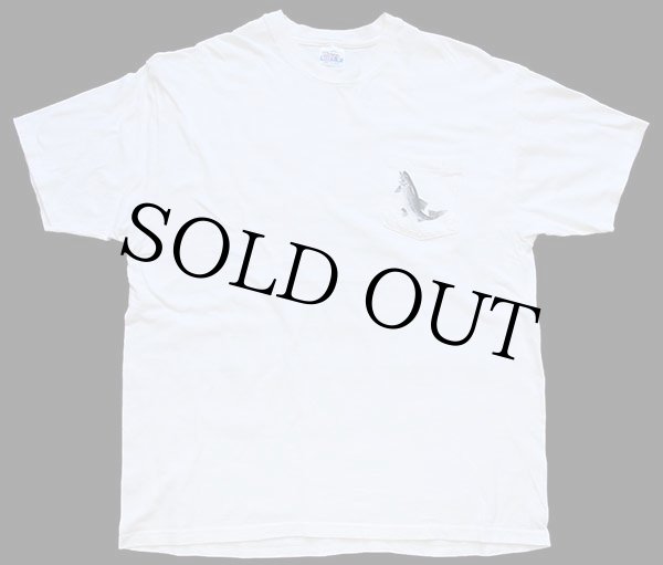 90s Hanes フィッシング イラスト 両面プリント コットン