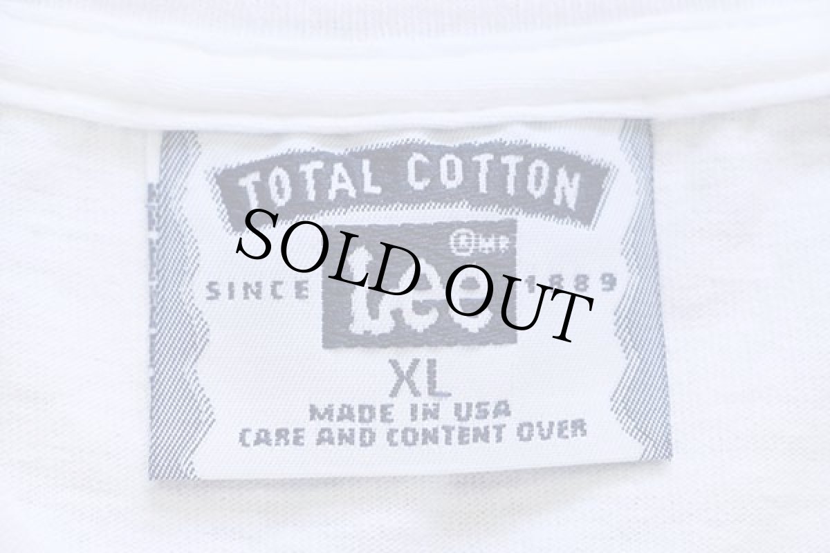 画像5: 90s USA製 Leeリー SATURNサターン Drive One コットンTシャツ 白 XL (5)