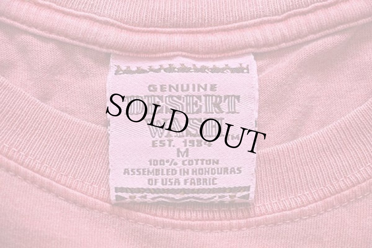 画像4: 00s maxellマクセル ワンポイント ロゴ コットンTシャツ 薄赤 M (4)