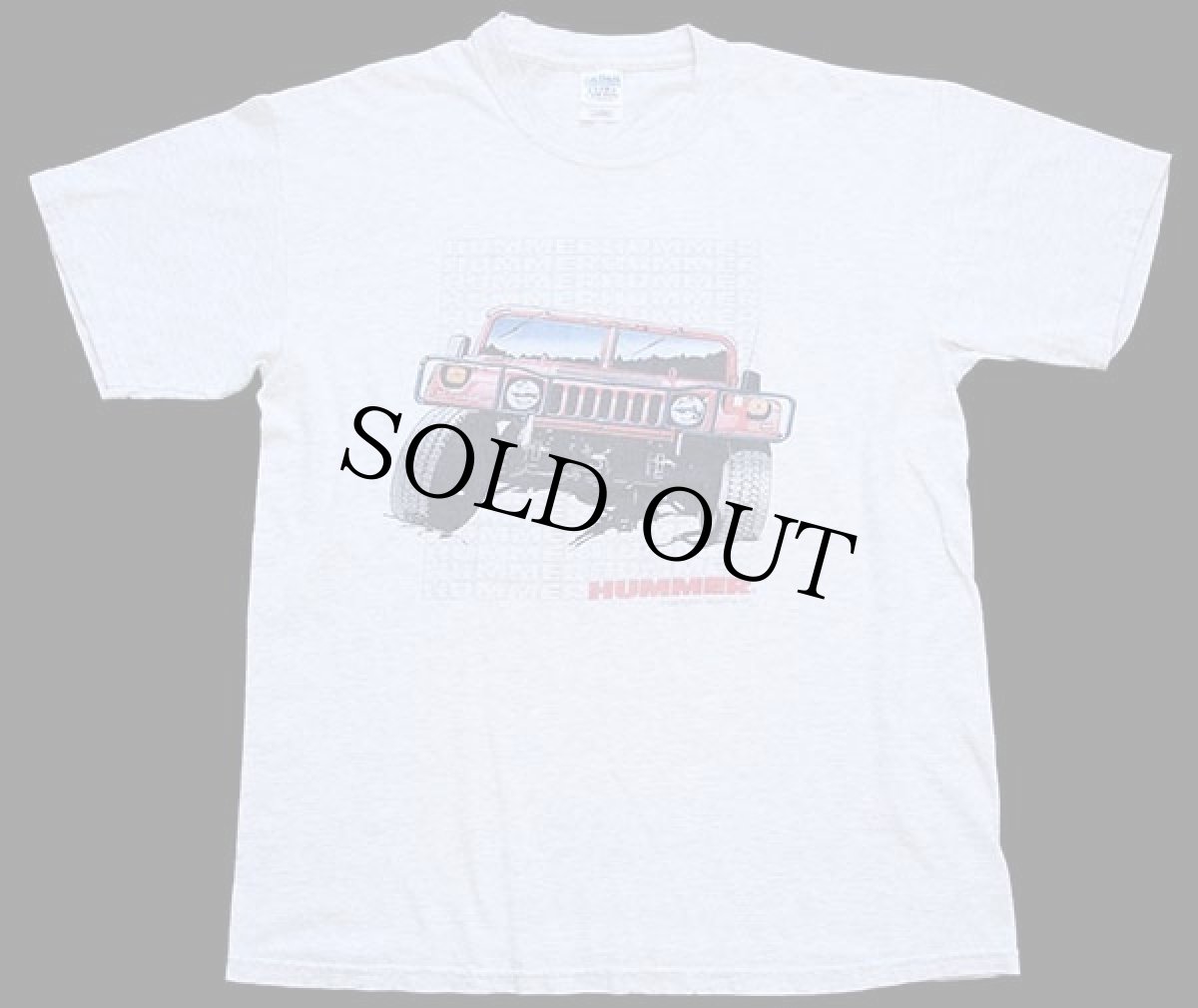 画像2: 90s HUMMER H1 ハマー コットンTシャツ 杢ライトグレー L (2)