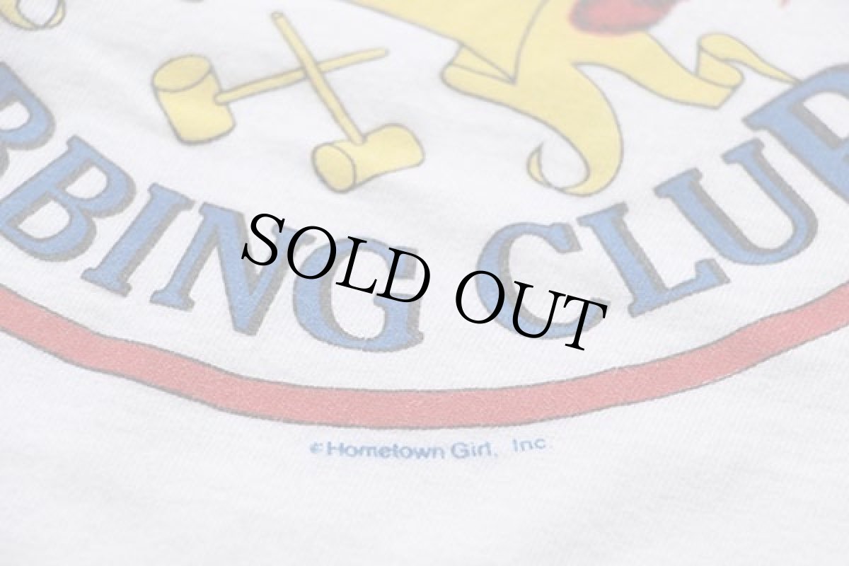 画像5: 90s USA製 Hanes INNER HARBOR CRABBING CLUB カニ コットンTシャツ 白 L (5)