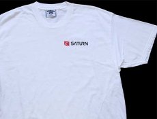 画像1: 90s USA製 Leeリー SATURNサターン Drive One コットンTシャツ 白 XL (1)