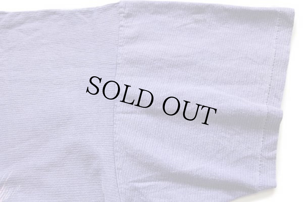 画像6: 90s USA製 ALASKA シロクマ オーロラ アート 織り柄 コットンTシャツ 薄紫 XL (6)