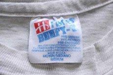 画像5: 90s USA製 Hanes NORTH AMERICAN WILDERNESS アニマル 両面プリント アート コットンTシャツ 杢ライトグレー M (5)