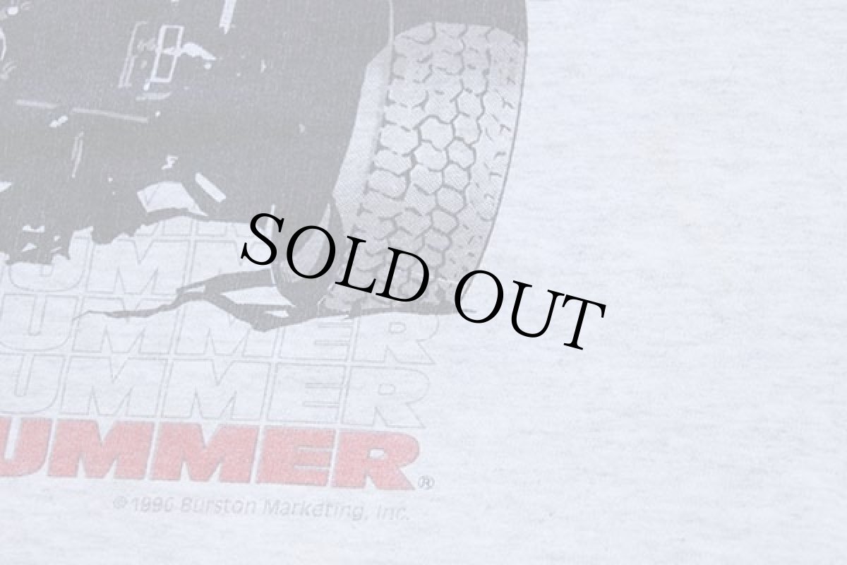 画像5: 90s HUMMER H1 ハマー コットンTシャツ 杢ライトグレー L (5)