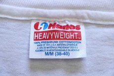 画像4: 90s Hanes THEY WERE HERE FIRST. アニマル 地球 アート コットンTシャツ 白 M (4)