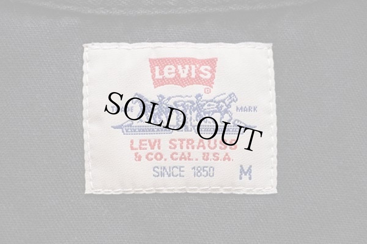 画像5: 90s Levi'sリーバイス ノースリーブ ブラック デニム ウエスタンシャツ M★ユーロ (5)
