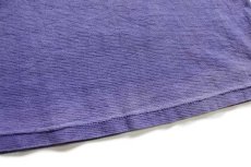 画像7: 90s USA製 ALASKA シロクマ オーロラ アート 織り柄 コットンTシャツ 薄紫 XL (7)