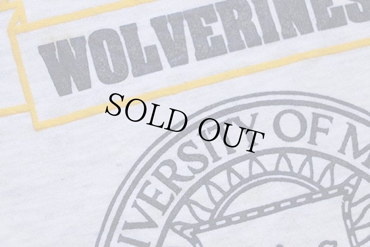 画像6: 90s USA製 MICHIGAN WOLVERINES タートルネック スウェット 杢ライトグレー XL (6)