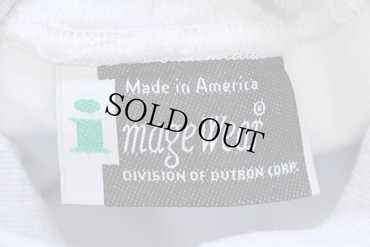 画像4: 90s USA製 MICHIGAN WOLVERINES タートルネック スウェット 杢ライトグレー XL (4)