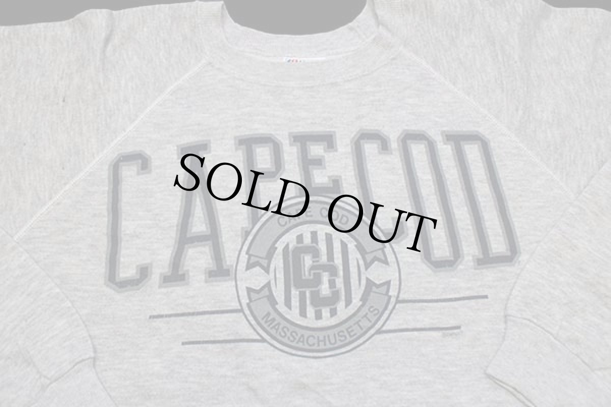 画像3: 80s USA製 Hanes CAPE COD MASSACHUSETTS スウェット 杢グレー XXL★特大 (3)