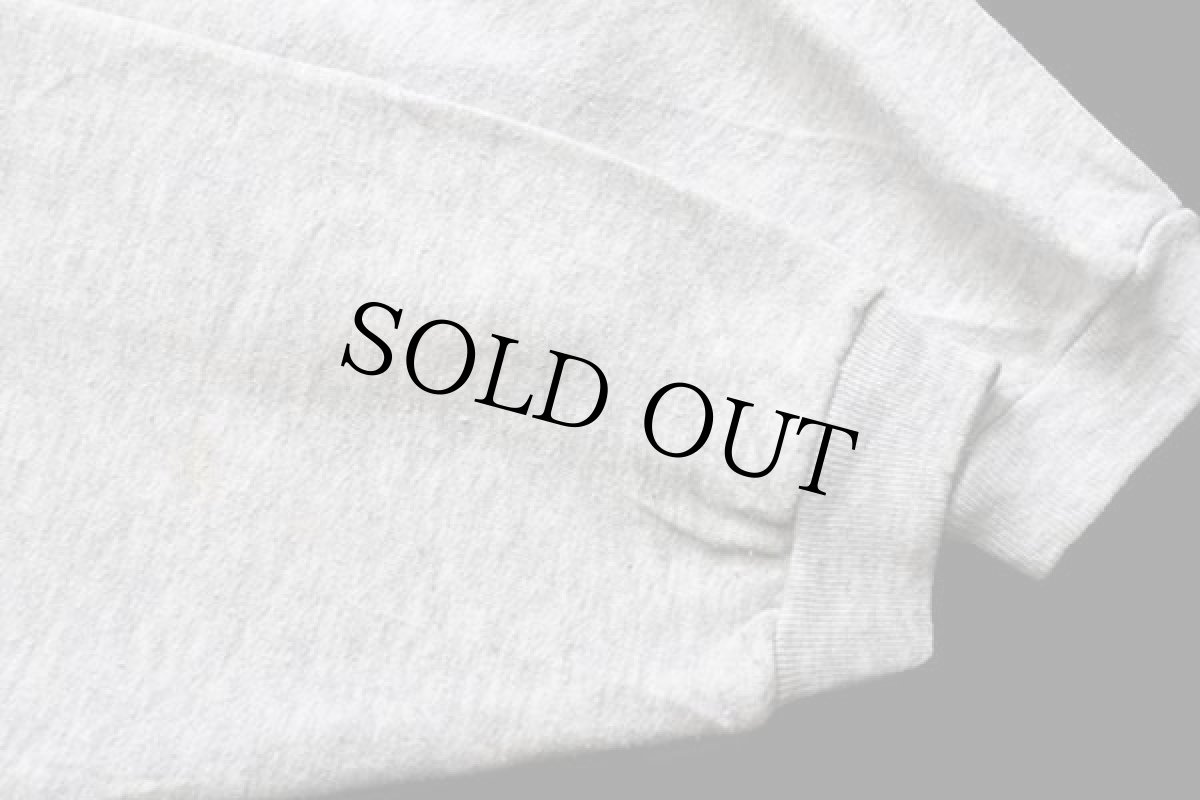 画像6: 90s USA製 GUESSゲス フラッシャー柄 スウェット 杢グレー (6)