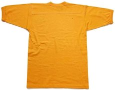 画像3: 80s USA製 BETA SIGMA PHI フラタニティ フェルトプリント アスレチックTシャツ 黄 M (3)