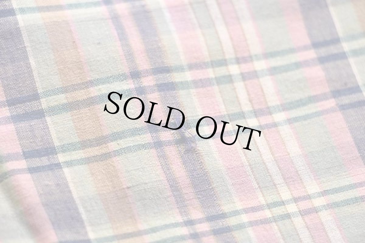 画像9: 80s India Madras マドラスチェック スラックス コットンパンツ w36★インド綿 (9)