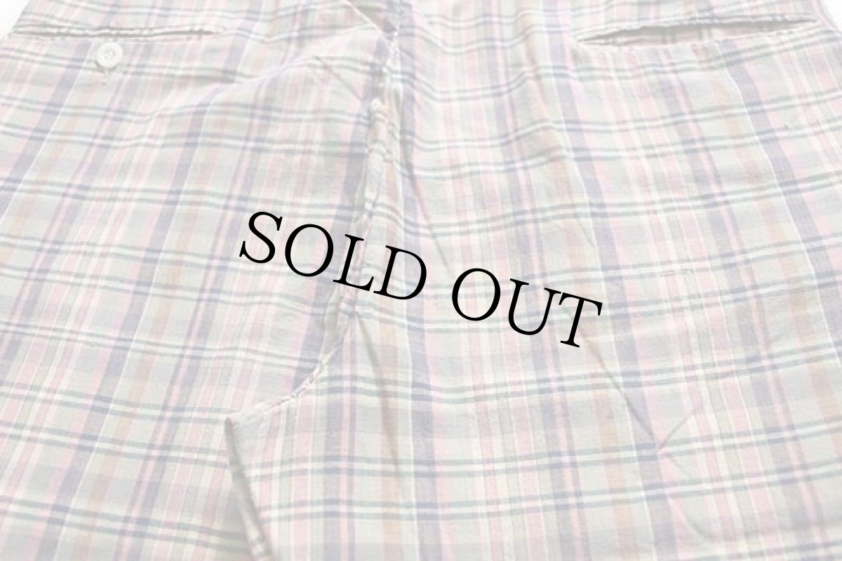 画像5: 80s India Madras マドラスチェック スラックス コットンパンツ w36★インド綿 (5)