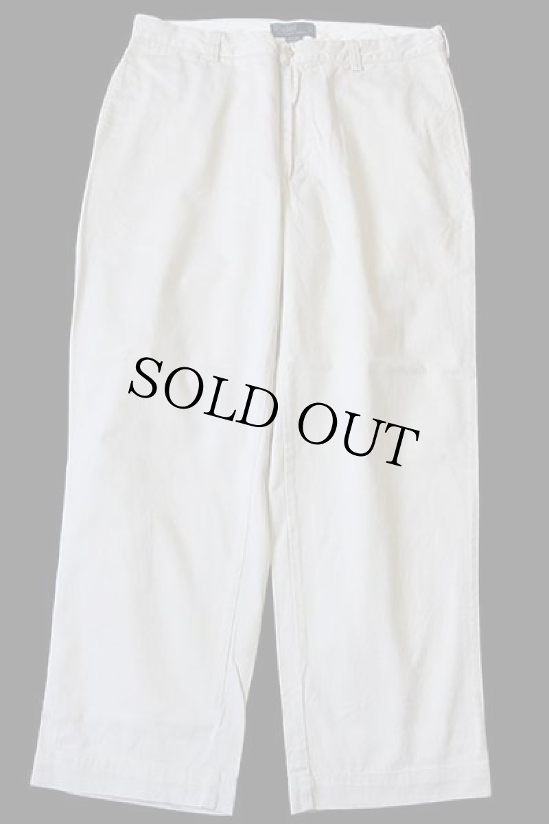 画像2: 90s ポロ ラルフローレン PHILIP PANT コットン チノパン アイボリー w36 L29★208 (2)