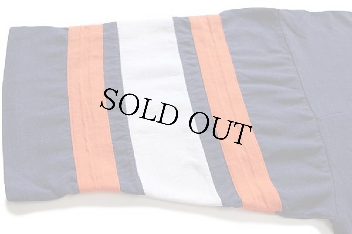 画像6: 80s USA製 LOGO7 NFL CHICAGO BEARS ビッグロゴ Vネック フットボールTシャツ 紺 L (6)