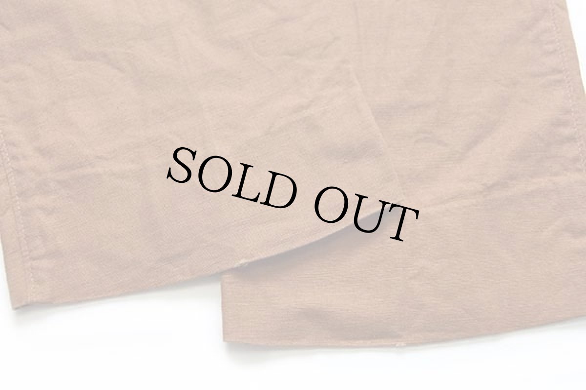 画像7: 80s jomsa ツータック コットン×リネンパンツ 茶 46 (7)