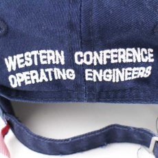 画像6: デッドストック★USA製 WESTERN CONFERENCE OPERATING ENGINEERS 刺繍 コットンキャップ 紺 (6)