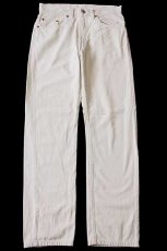 画像2: 90s USA製 Levi'sリーバイス 505 カツラギパンツ ライトベージュ w32 L31 (2)