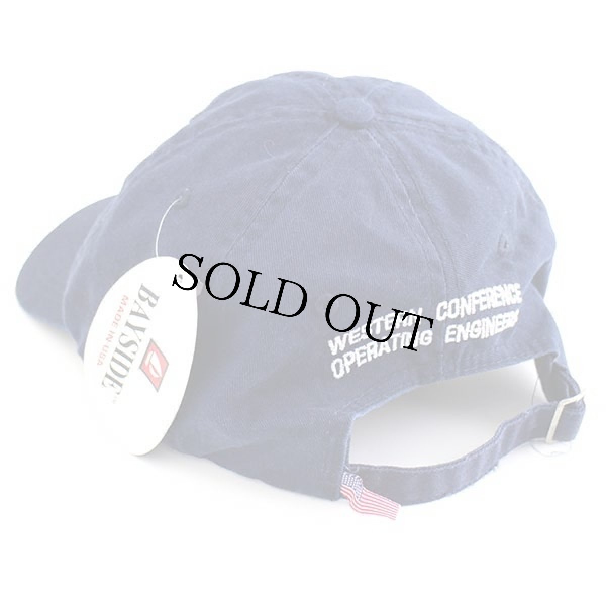 画像2: デッドストック★USA製 WESTERN CONFERENCE OPERATING ENGINEERS 刺繍 コットンキャップ 紺 (2)