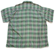 画像2: 80s イタリア製 benettonベネトン チェック 半袖 コットンシャツ (2)