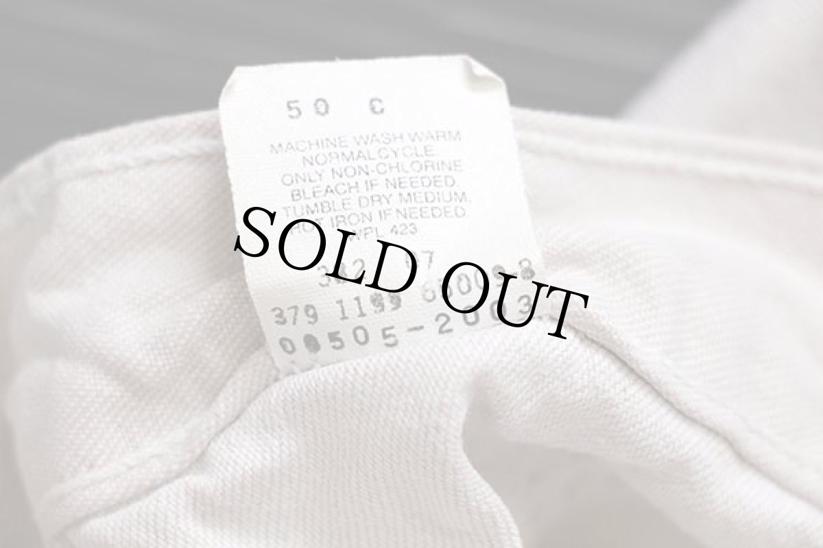 画像7: 90s USA製 Levi'sリーバイス 505 カツラギパンツ ライトベージュ w32 L31 (7)