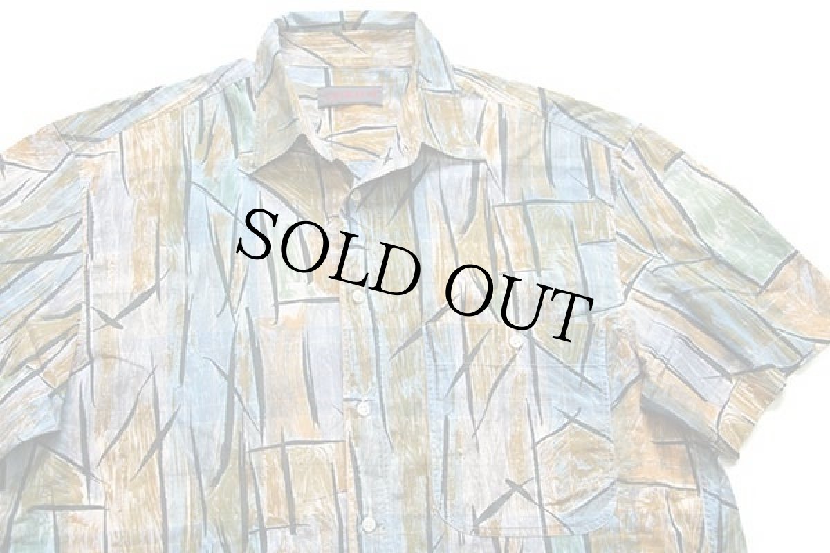 画像3: 90s cacharel アート 総柄 半袖 コットンシャツ 15 (3)