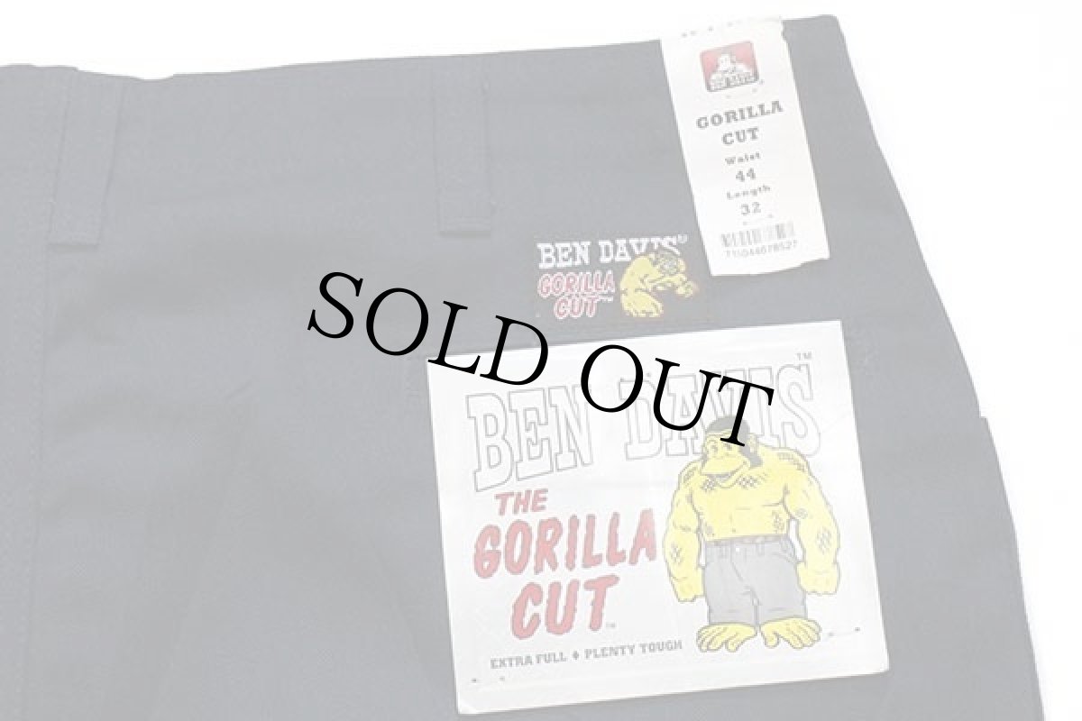 画像6: 未使用★BEN DAVISベンデイビス GORILLA CUT ゴリラカット ワークパンツ 紺 w44 L32★特大 (6)
