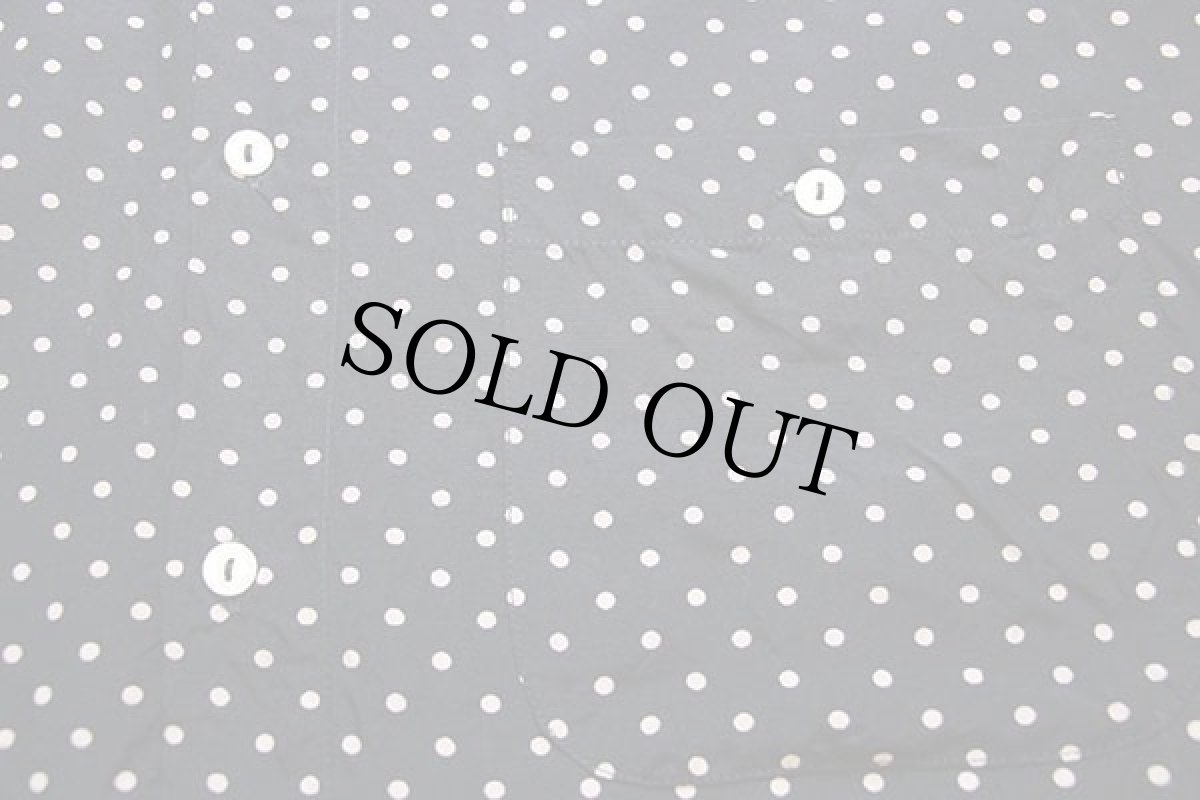 画像5: 80s イタリア製 TIPO'S ドット柄 半袖 レーヨンシャツ ブラック×ベージュ L (5)